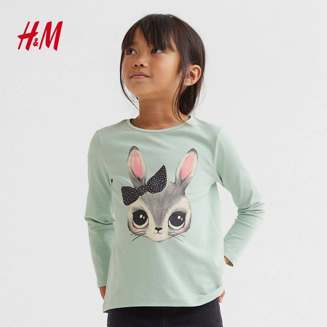 بلوز دخترانه 37442 سایز 1.5 تا 10 سال مارک H&M