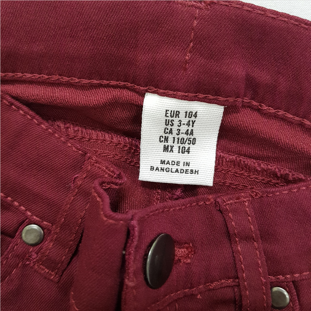 شلوار کتان دخترانه 37595 سایز 2 تا 10 سال مارک Zara