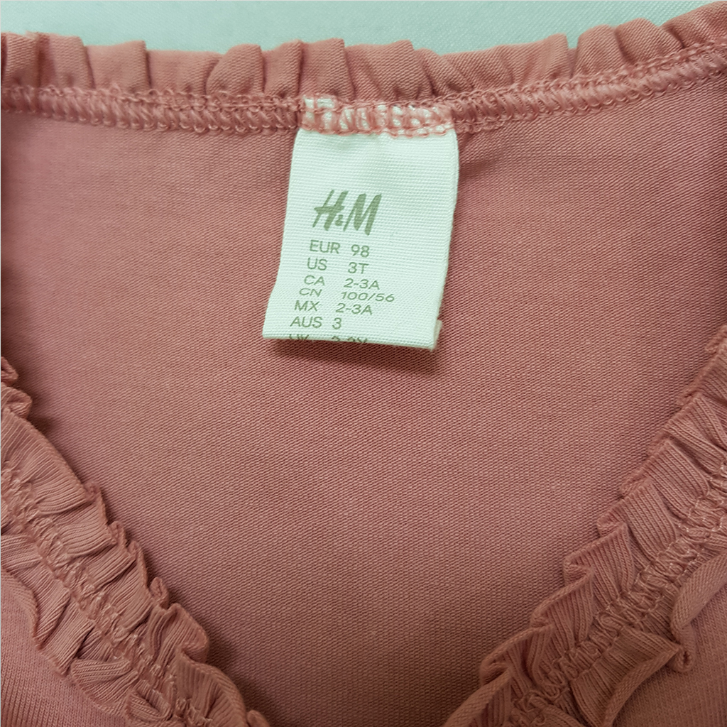 بلوز دخترانه 37793 سایز 3 ماه تا 4 سال مارک H&M