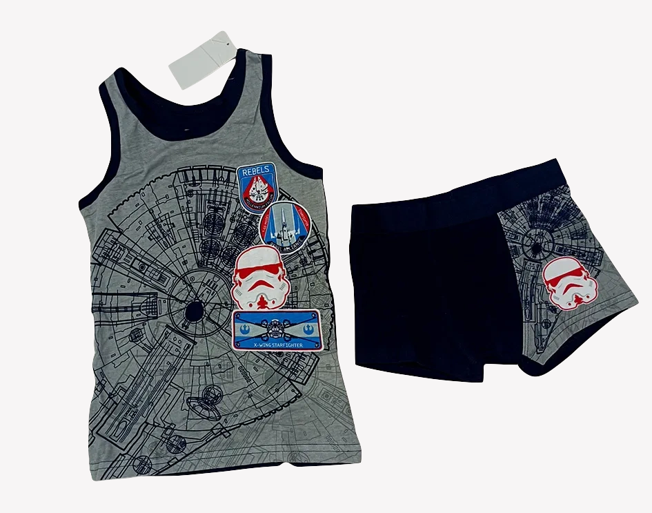 ست شورت و رکابی کودک پسرانه برند Star wars کد2204982