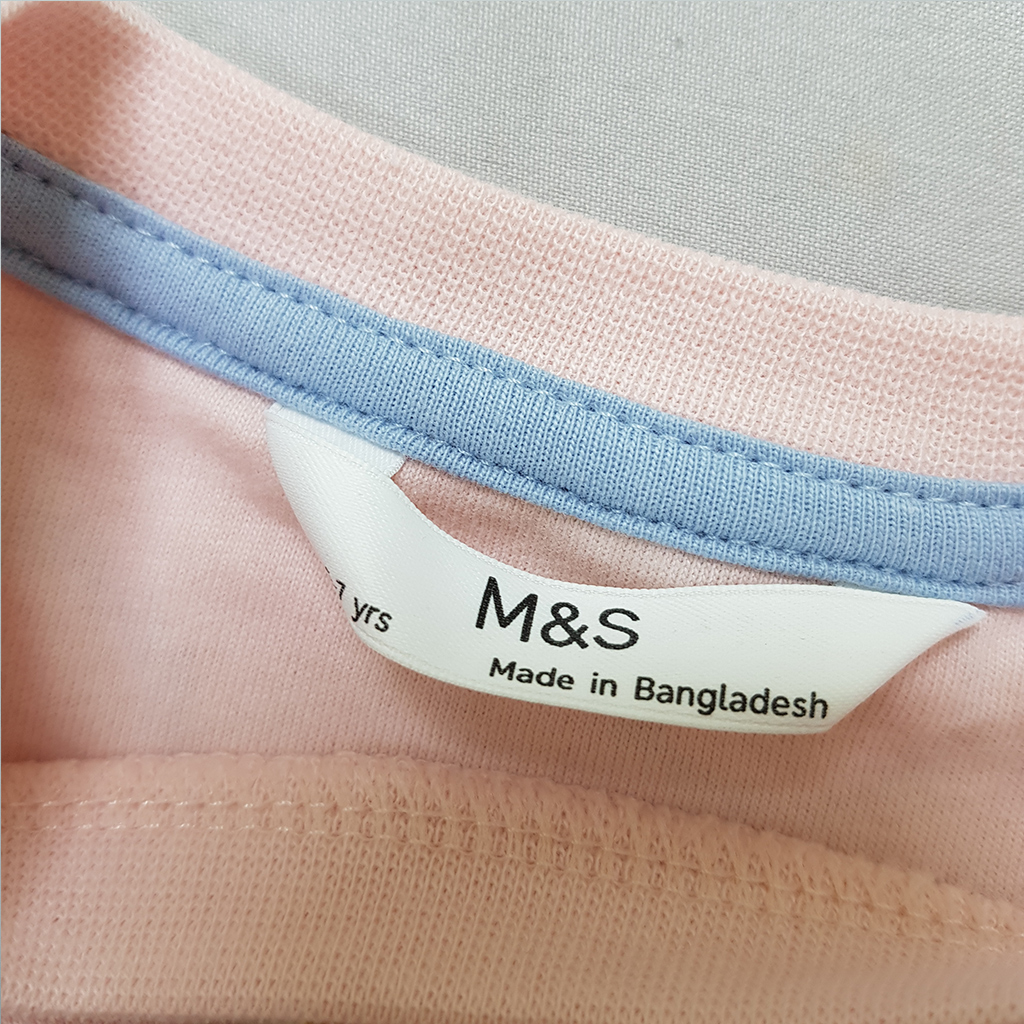 تی شرت دخترانه 39113 سایز 6 تا 16 سال کد 1 مارک M&S