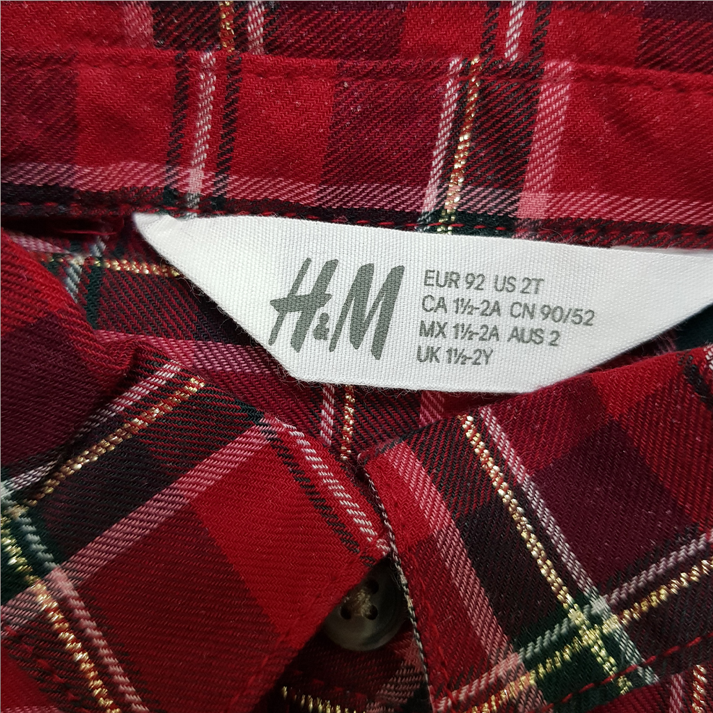 مانتو دخترانه 39229 سایز 1.5 تا 10 سال مارک H&M