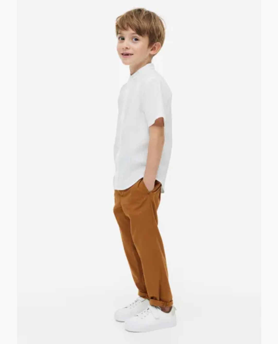 شلوار کتان پسرانه 39642 سایز 2 تا 12 سال مارک H&M