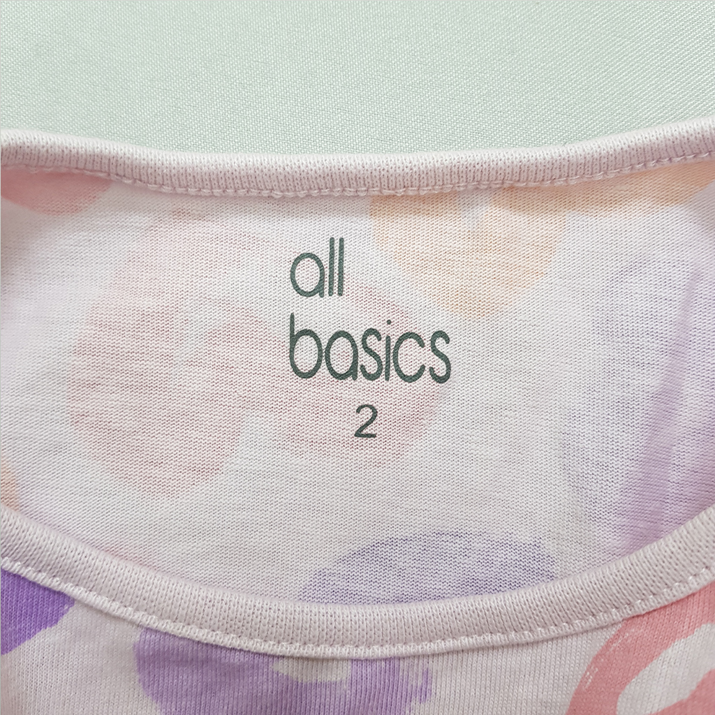 تی شرت دخترانه 39769 سایز 2 تا 10 سال مارک AllBasics