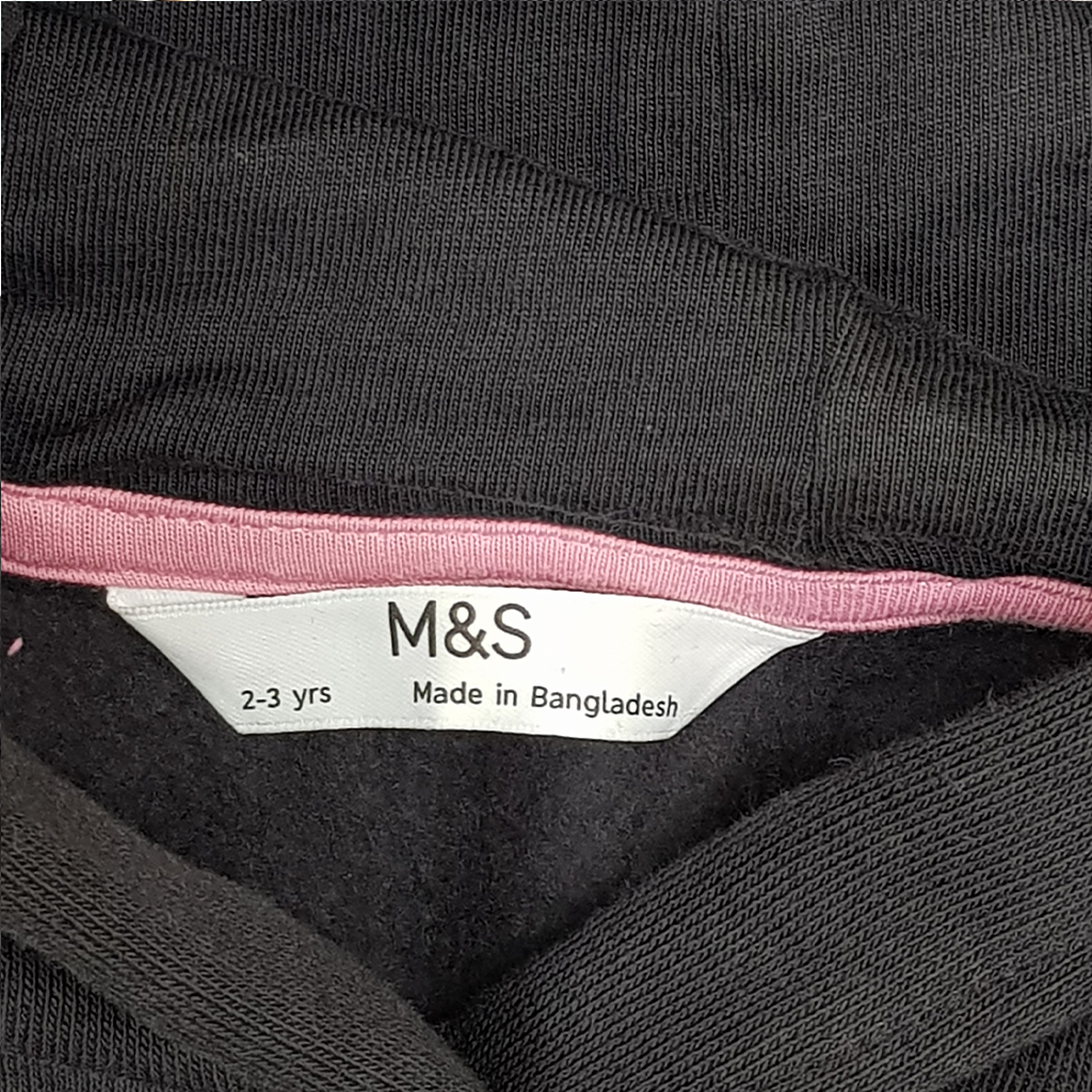 هودی توپنبه ای دخترانه 20099 سایز 2 تا 7 سال مارک M&S