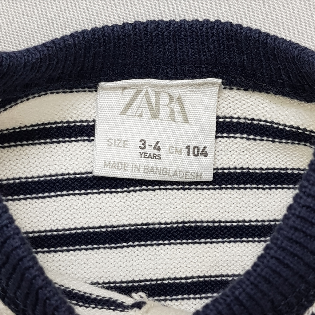 بافت دخترانه 20351 سایز 2 تا 7 سال مارک ZARA   *