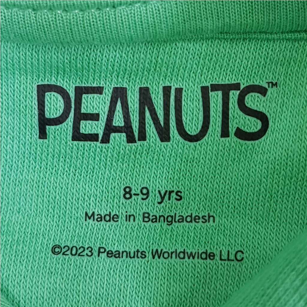 هودی بلند توپنبه ای 20947 سایز 8 تا 16 سال مارک PEANUTS