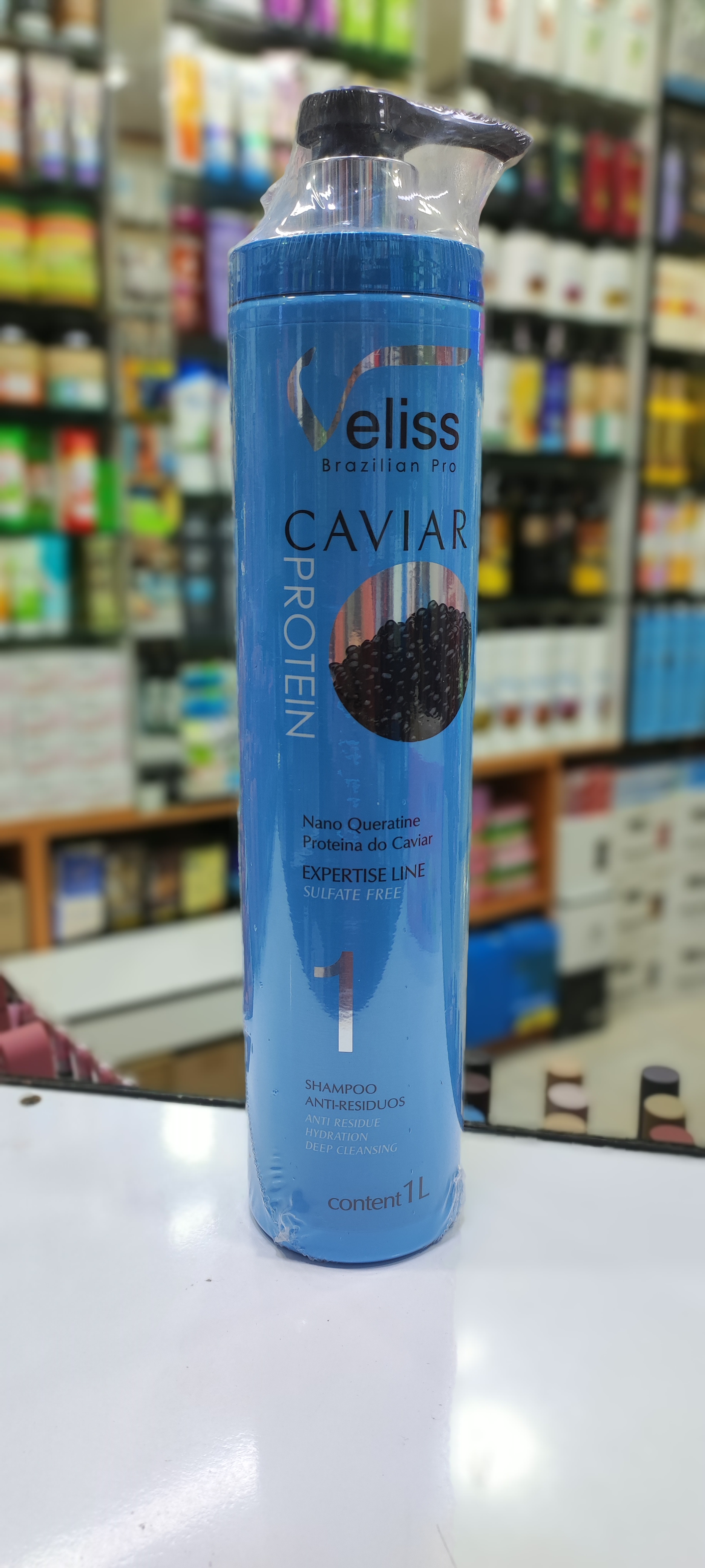 شامپو پروتئین خاویار ولیس veliss caviar protein کد 75673