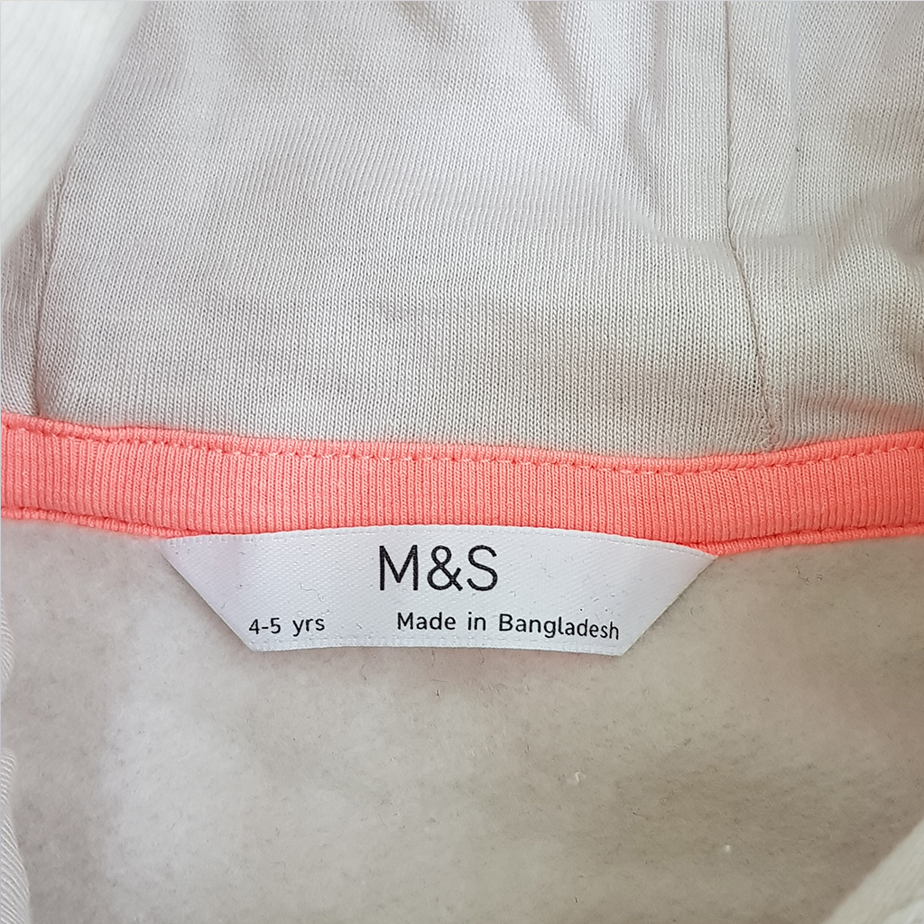 هودی دخترانه 21191 سایز 3 تا 8 سال کد 1 مارک M&S