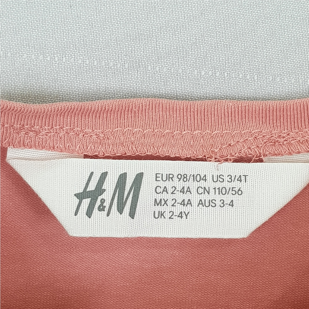 بلوز دخترانه 21311 سایز 1.5 تا 10 سال مارک H&M