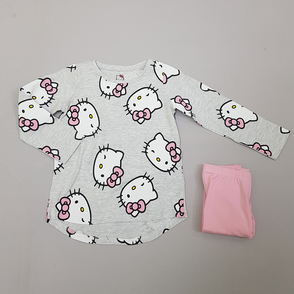 ست دخترانه 21808 سایز 4 تا 9 سال مارک HELLO KITTY