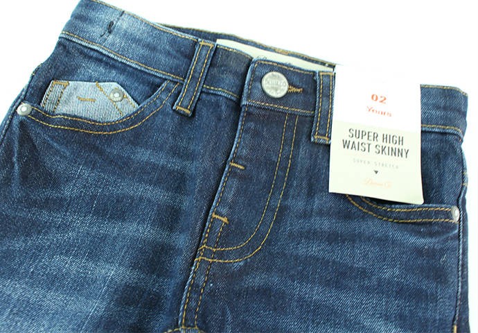 شلوار جینز 150085 سایز 2 تا 9 سال مارک denim co محصول بنگلادش