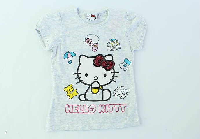 تی شرت دخترانه 100275 سایز 5 تا 8 سال مارک HELLO KITTY محصول بنگلادش