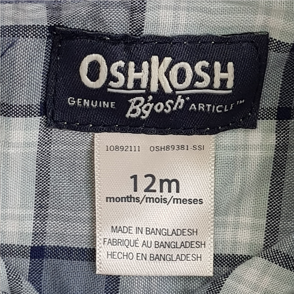 پیراهن پسرانه 22318 سایز 12 ماه تا 14 سال مارک OSHKOSH   *