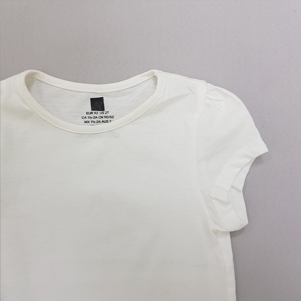 تی شرت دخترانه 24387 سایز 1.5 تا 10 سال مارک H&M