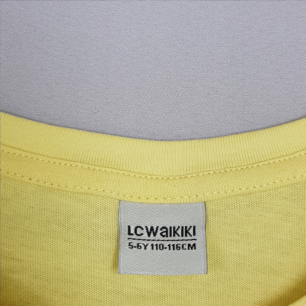 تی شرت دخترانه 24294 سایز 5 تا 14 سال مارک LC WALKIKI