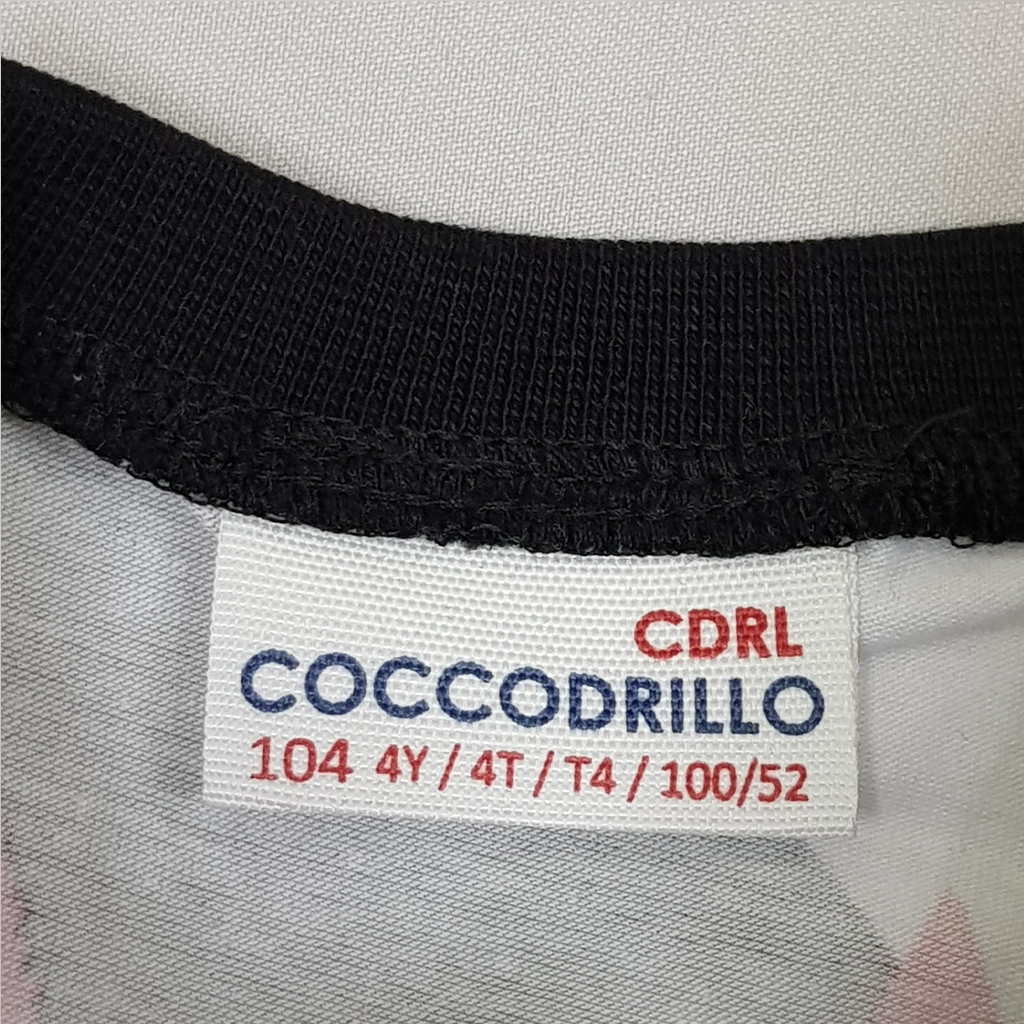 تی شرت دخترانه 24579 سایز 4 تا 7 سال کد 15 مارک CoccoDrillo