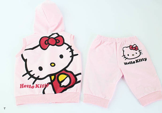 ست سویشرت و شلوارک 100538 سایز 2 تا 10 سال مارک Hello Kitty