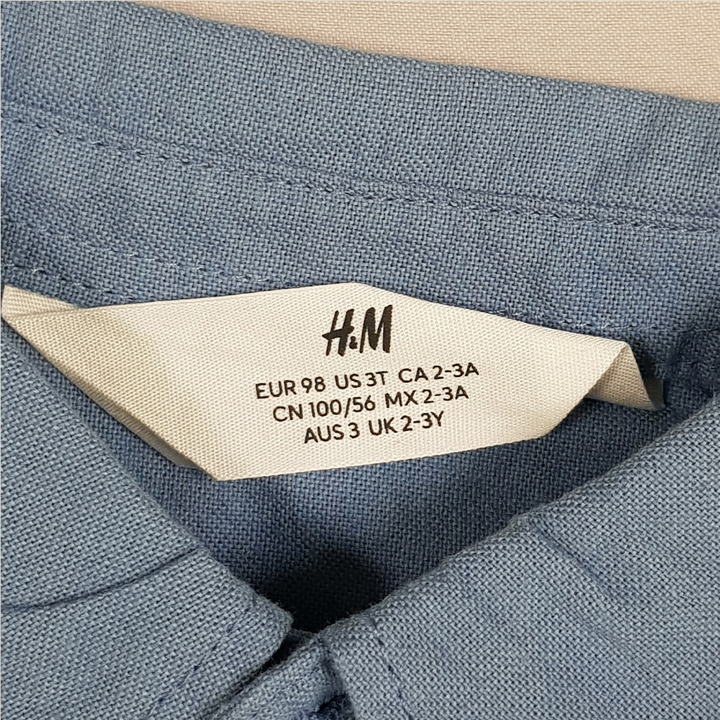 پیراهن پسرانه 24689 سایز 2 تا 8 سال مارک H&M