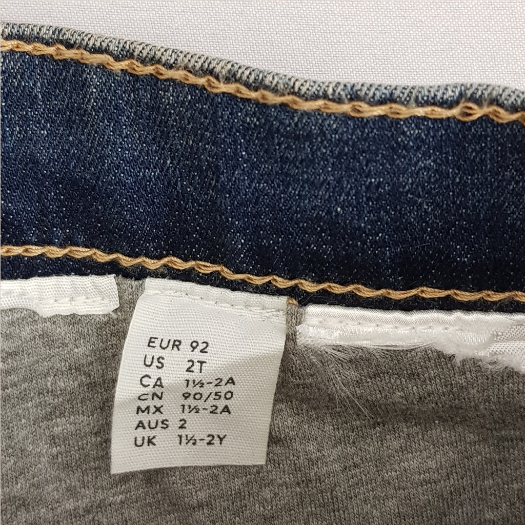 شلوار جینز لاینردار پسرانه 24874 سایز 1.5 تا 10 سال مارک H&M