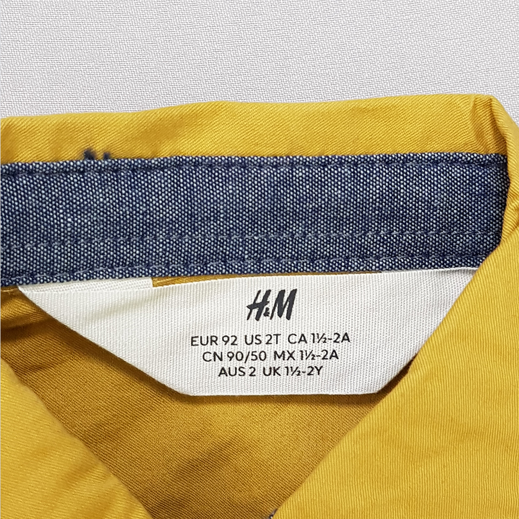 پیراهن پسرانه 25219 سایز 1.5 تا 14 سال مارک H&M