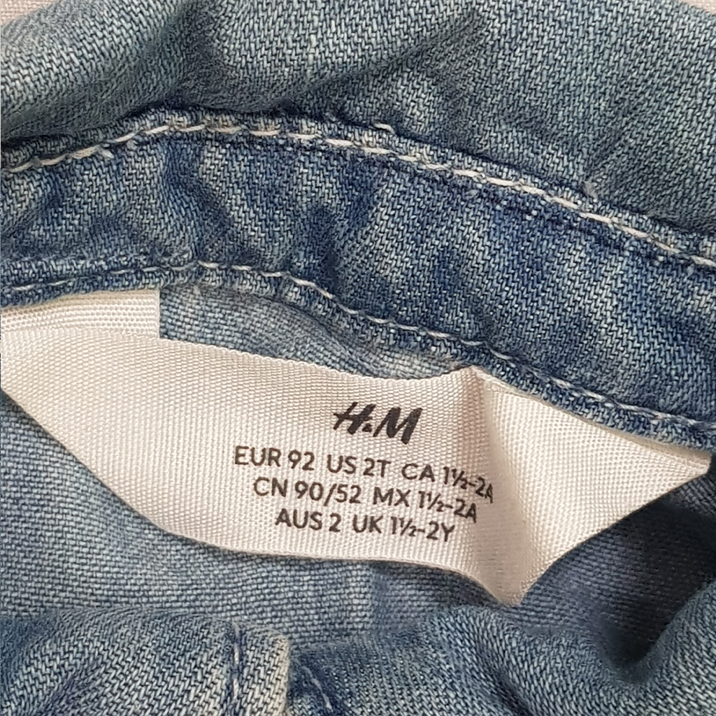 مانتو دخترانه 25262 سایز 1.5 تا 10 سال مارک H&M   *