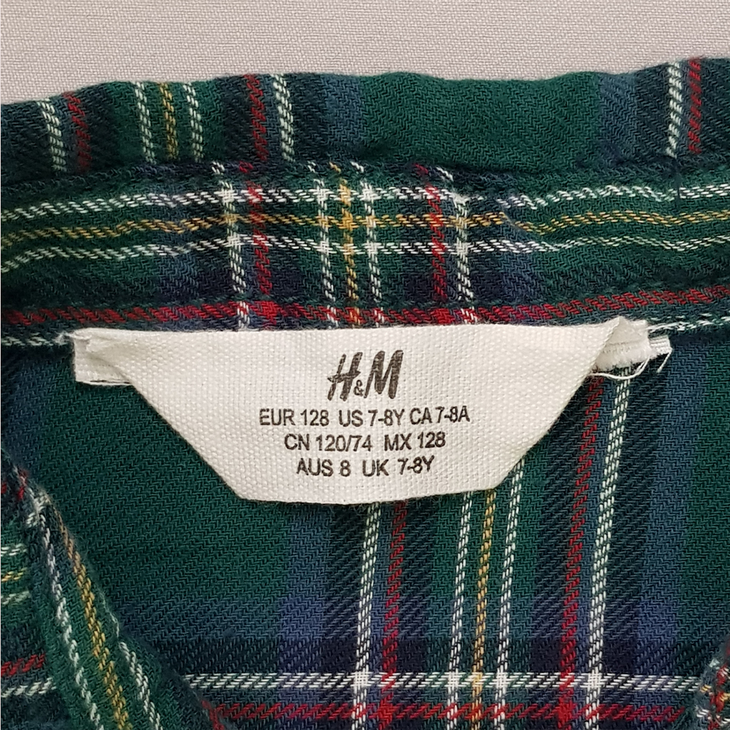 پیراهن پسرانه 25437 سایز 1.5 تا 10 سال مارک H&M