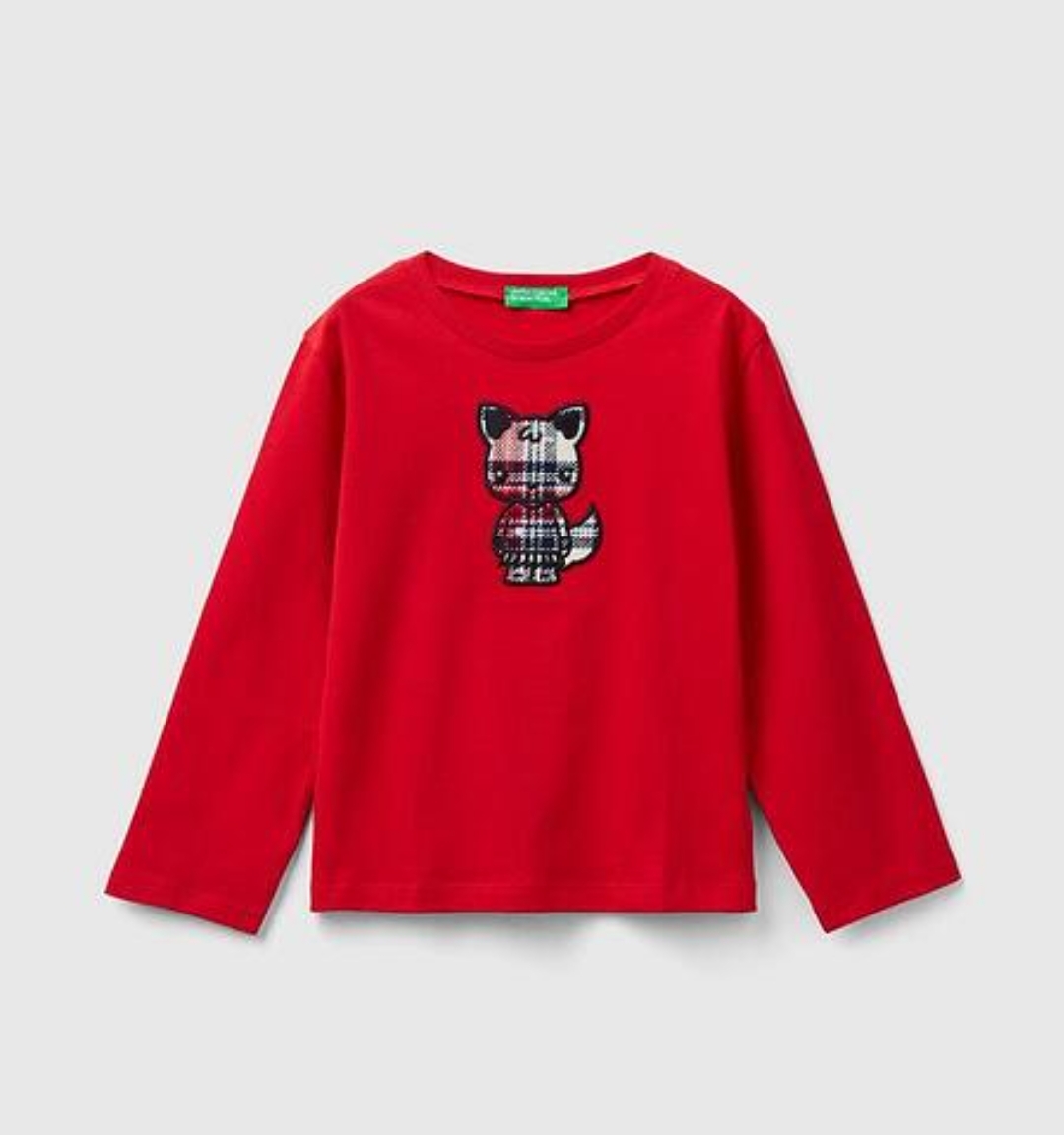 بلوز بچگانه 25574 سایز 18 ماه تا 6 سال کد 2 مارک United of color benetton