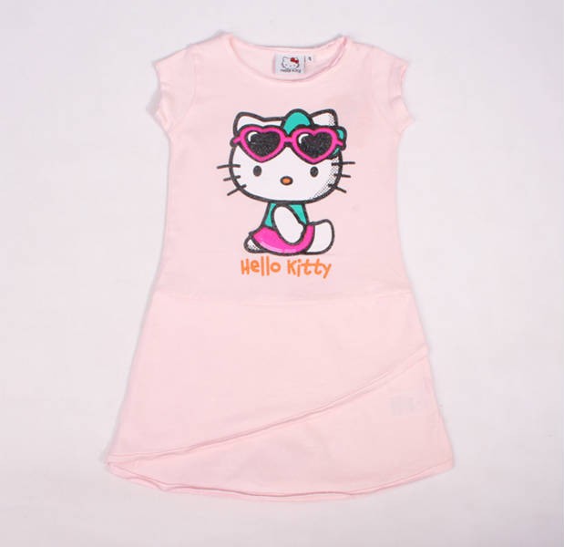 تی شرت دخترانه 100736 سایز 4 تا 10 سال مارک HELLO KITTY 