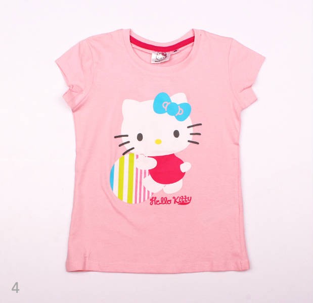 تی شرت دخترانه 100889 سایز 2 تا 14 سال مارک HELLO KITTY