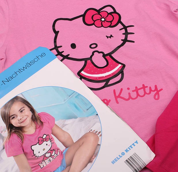 بلوز و شلوارک دخترانه 100899 سایز 5 تا 12 سال مارک HELLO KITTY