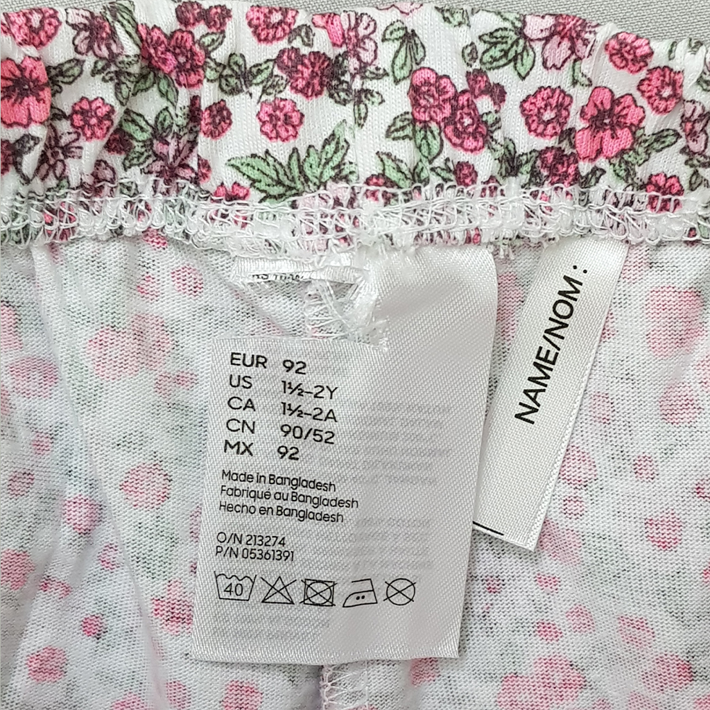 ست دخترانه 27348 سایز 1.5 تا 10 سال مارک H&M   *