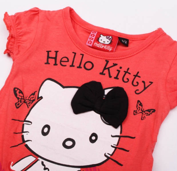 بلوز دخترانه 100905 سایز 3 تا 18 ماه مارک HELLO KITTY