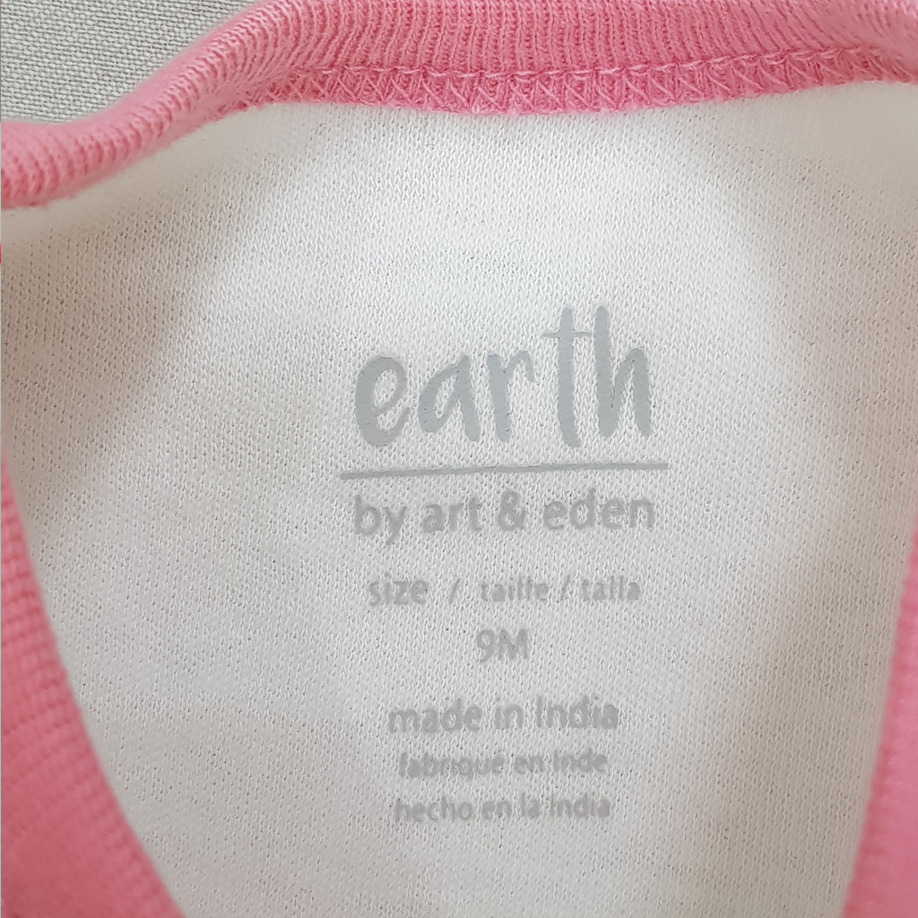 بادی دخترانه 27125 سایز بدوتولد تا 24 ماه کد 16 مارک earth   *