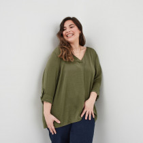 شومیز زنانه 22670 سایز 46 تا 54 مارک MODA VISTA   *