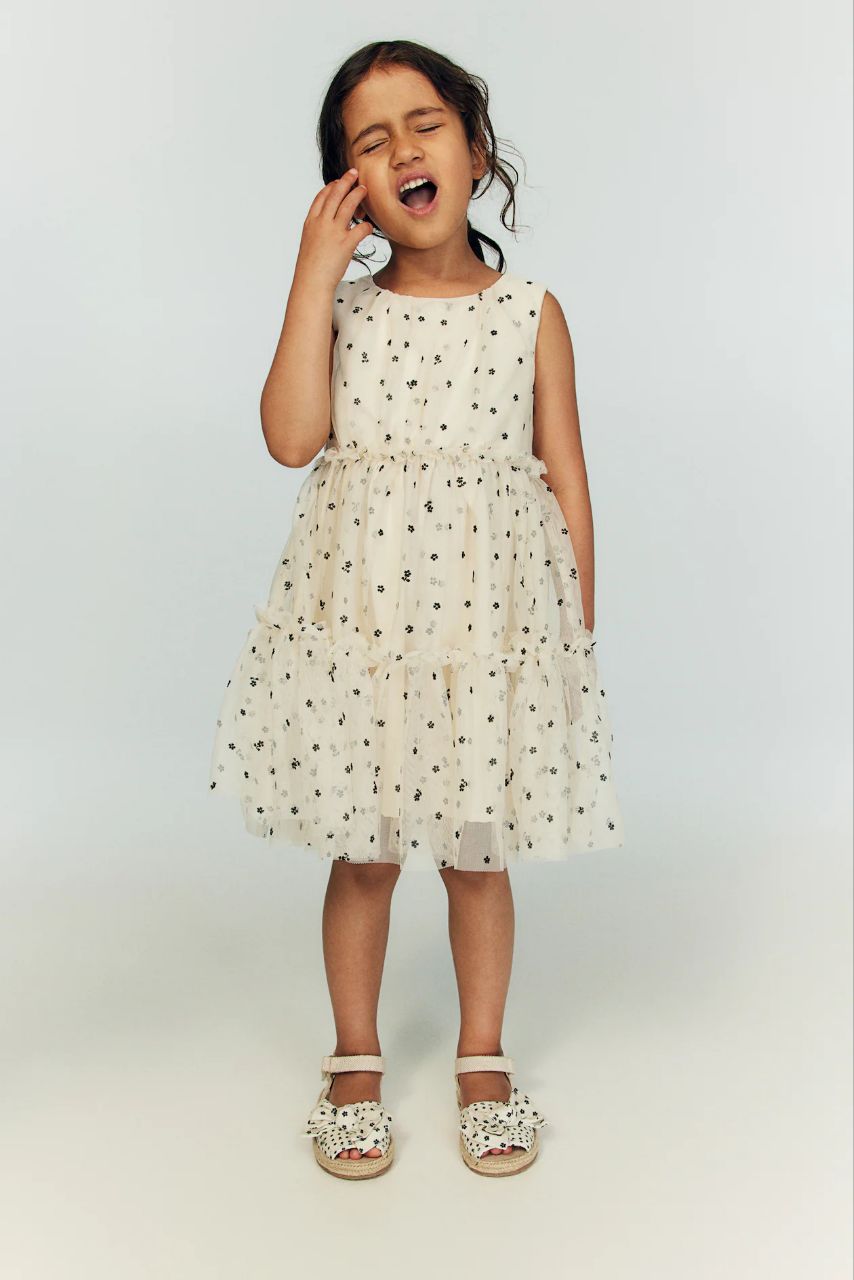 سارافون دخترانه 27724 سایز 1.5 تا 10 سال مارک H&M