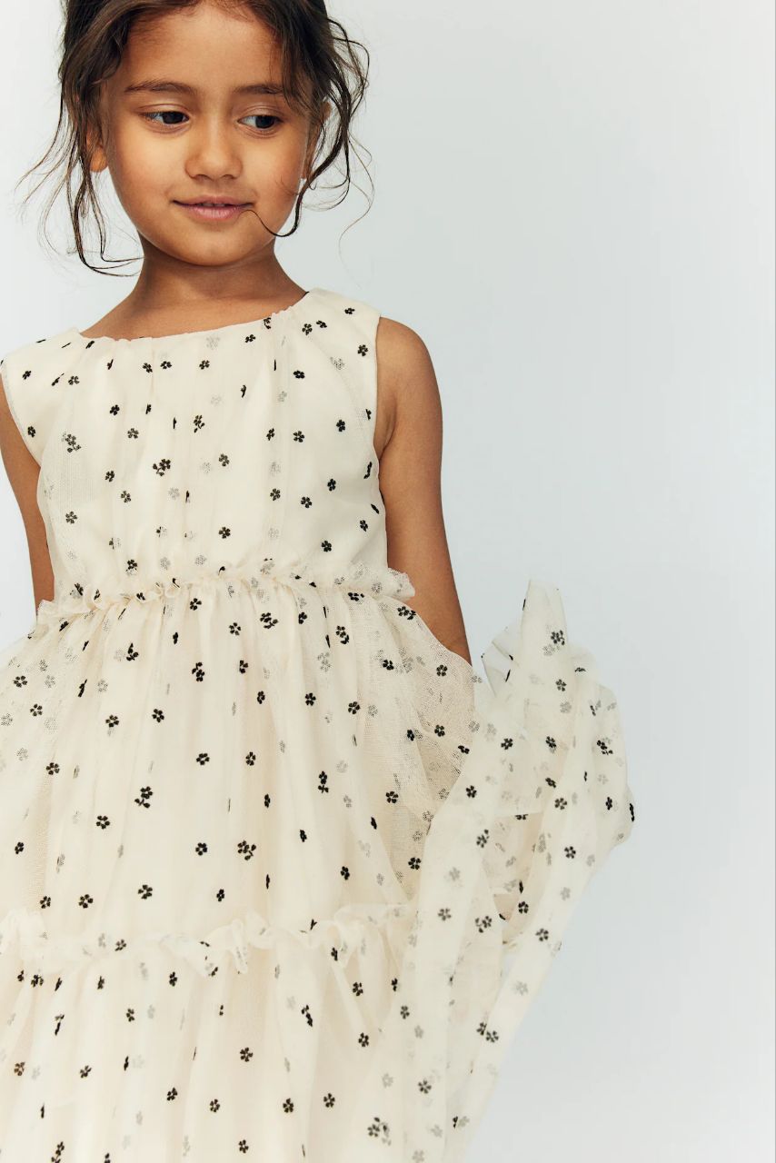 سارافون دخترانه 27724 سایز 1.5 تا 10 سال مارک H&M