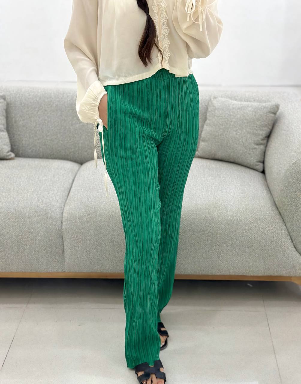شلوار راسته تابستونی زنانه کد 417328