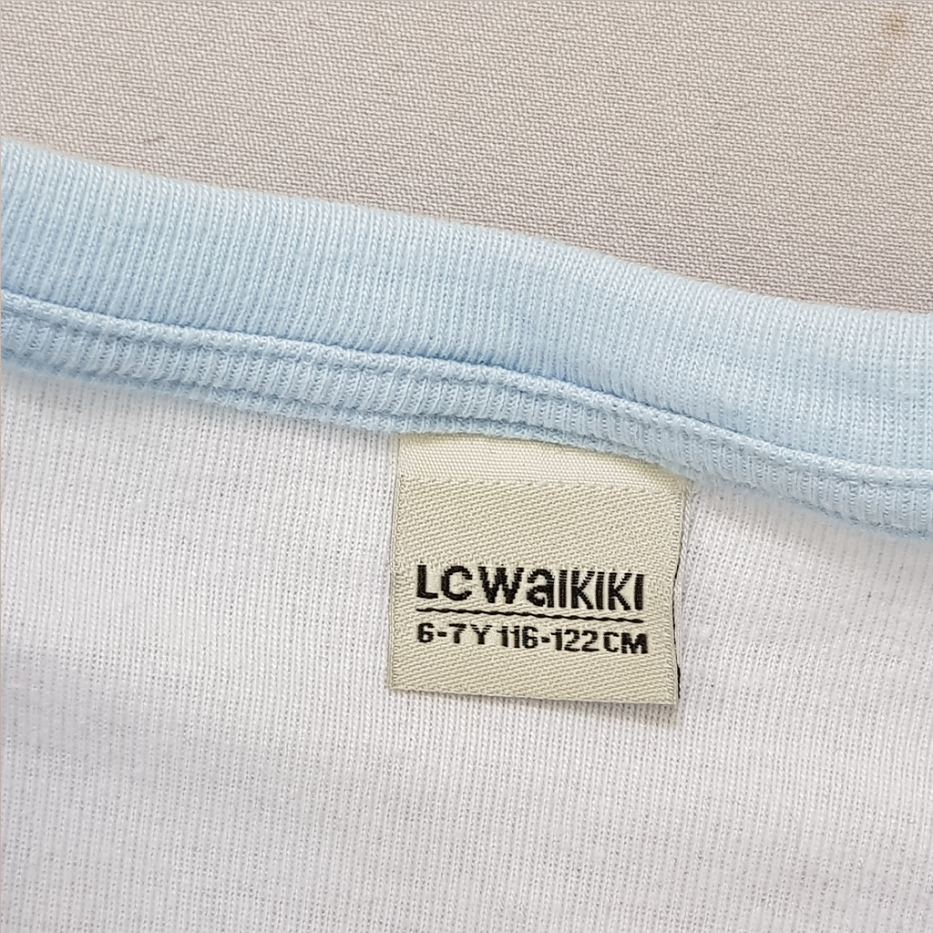 تی شرت دخترانه 28157 سایز 6 تا 14 سال مارک LC WALKIKI