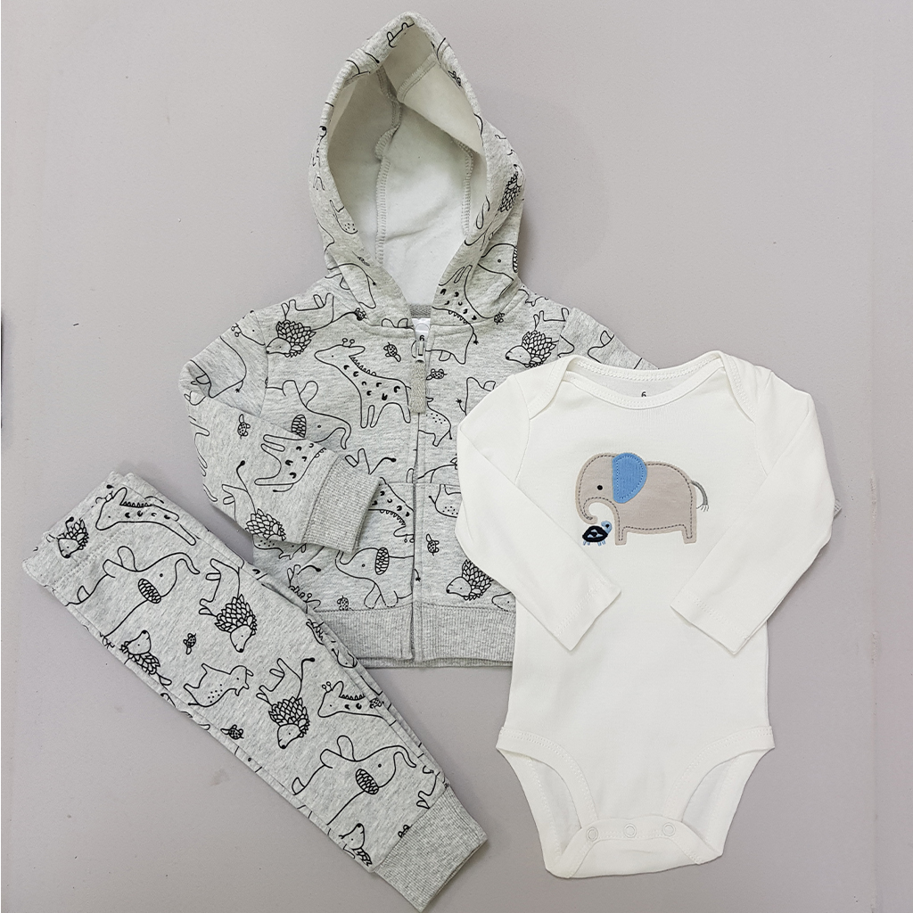 ست سه تکه پسرانه 25928 سایز 6 تا 24 ماه کد 11 مارک Carters   *
