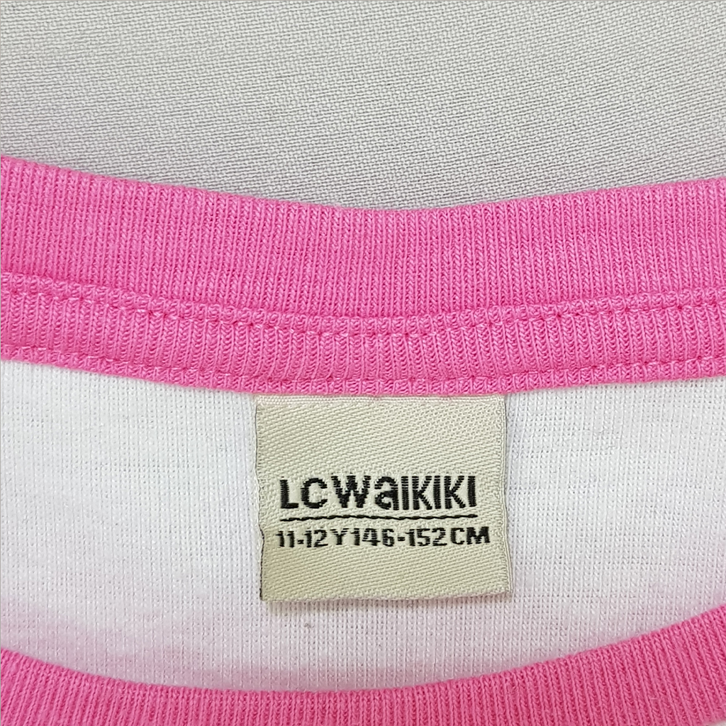 تی شرت دخترانه 28156 سایز 6 تا 14 سال مارک LC WALKIKI   *