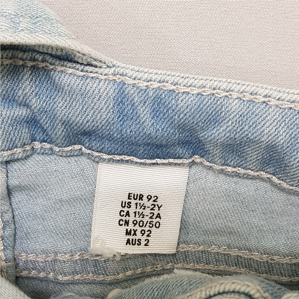 پیشبندار شلواری دخترانه 28170 سایز 1.5 تا 10 سال مارک H&M   *