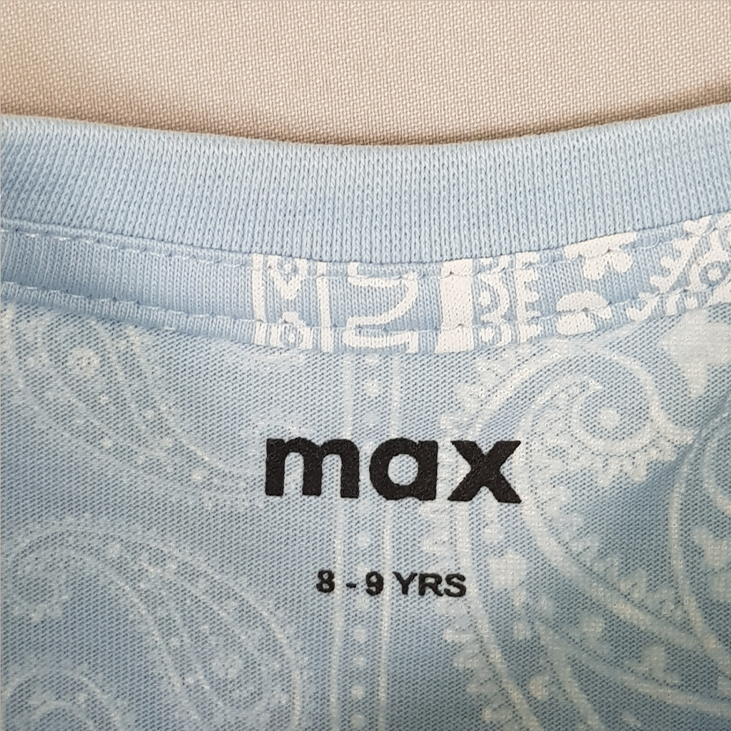 تی شرت پسرانه 28196 سایز 8 تا 16 سال کد 1 مارک MAX   *