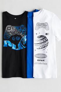 تی شرت پسرانه 28404 سایز 9 تا 15 سال کد 18 مارک H&M