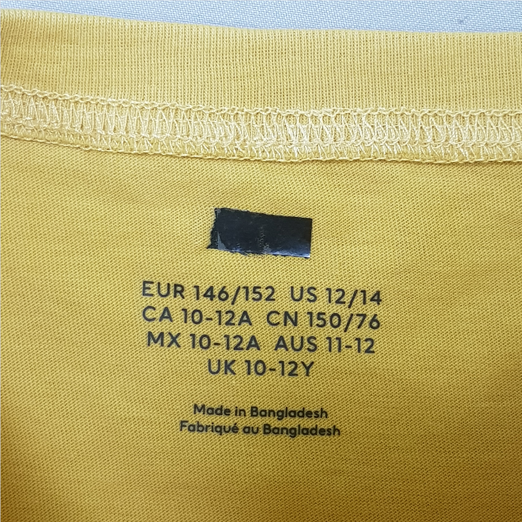 تی شرت پسرانه 28409 سایز 9 تا 15 سال کد 6 مارک H&M