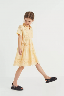 سارافون دخترانه 28446 سایز 5 تا 14 سال مارک ZARA