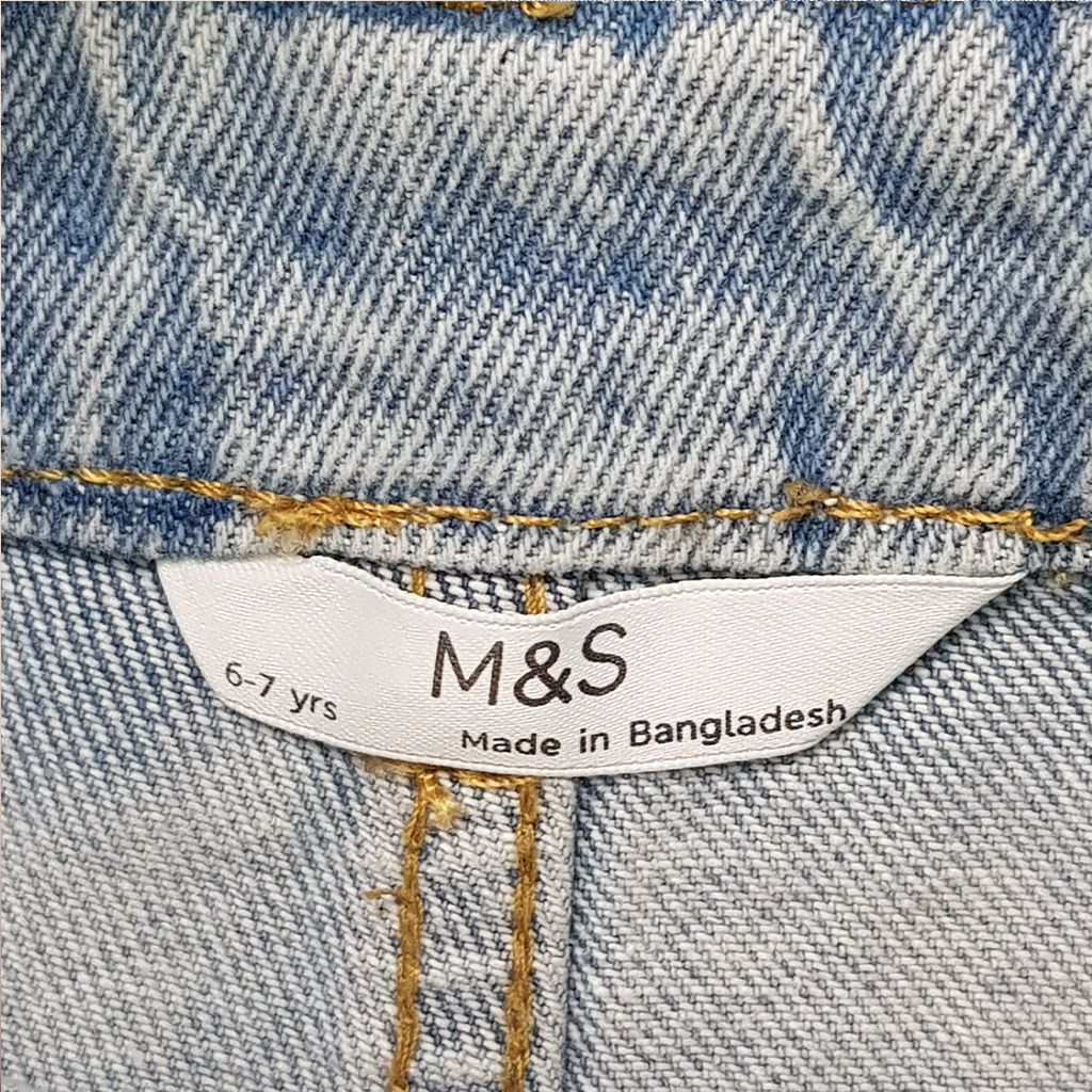 رامپر جینز دخترانه 28438 سایز 6 تا 10 سال مارک M&S
