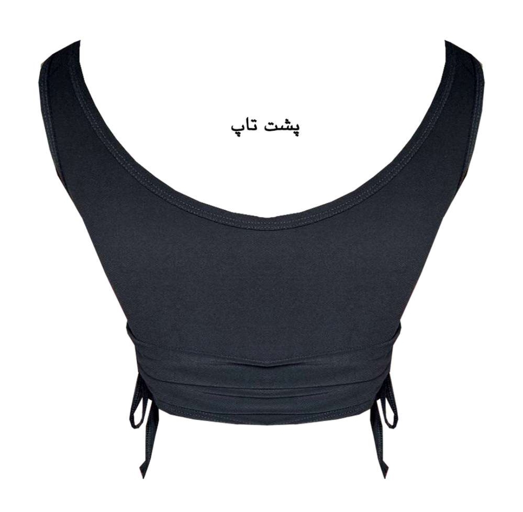 کراپ تاپ زنانه مدل بغل بندی کد 384