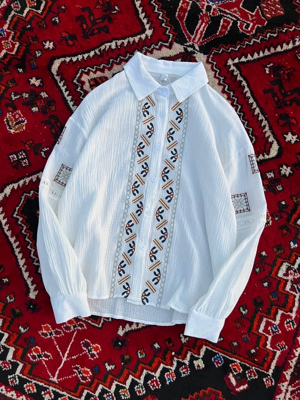 شومیز گلدوزی زنانه کد 417887