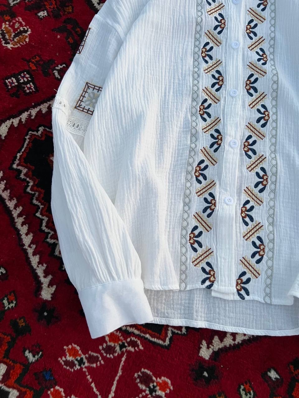 شومیز گلدوزی زنانه کد 417887